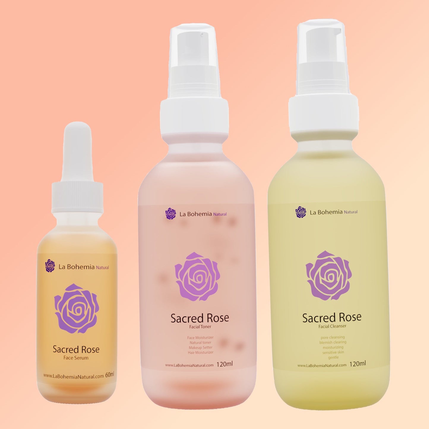 Sacred Rose Face Care Trio