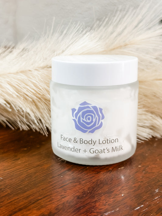 Lavender Organic Face & Body Goats Milk Lotion